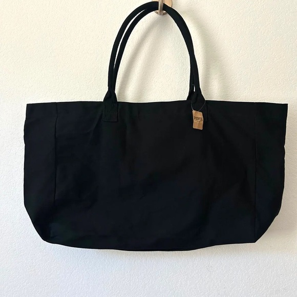 Victoria's Secret PINK Tote Duffel Bag Black Rainbow Script Logo, NWT. - Picture 5 of 6